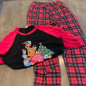 Scooby-Doo Rappy Rolidays Christmas PJs size M